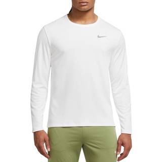 Nike Dri-FIT UV Miler Langærmet T-shirt Str. XXL Hvid Herre til Løb