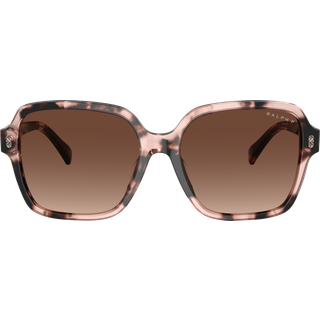 Ralph Lauren Kvinde RA5304U 6058T5 Solbriller Acetat Rosa Brun Firkantet Polariseret Skygge