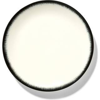 Serax - Plate Dé White/Black Var 3 - Assietter - Ann Demeulemeester - Sort,Hvid