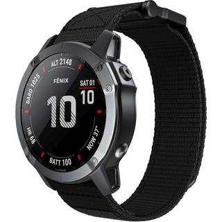 Universal Garmin 26mm Nylon Rem m. Velcro - Sort