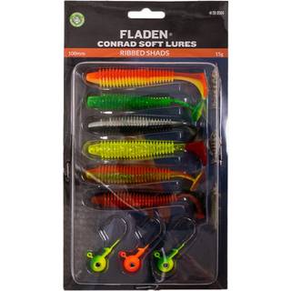 Conrad Soft Lures Ribbed Shads 6 Haler 3 Jighoveder 15 Gram