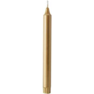 DUNI Kronelys Stearin Guld 250xØ22 mm 9 timers brændetid 4 stk (192540)
