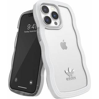 Adidas OR Bølget Cover iPhone 13 Pro /13 hvid-transparent/hvid-transparent