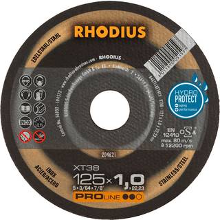RHODIUS Skæreskive XT 38 50 stk. Ø125 mm 1,5 x 22,23 mm (203881)