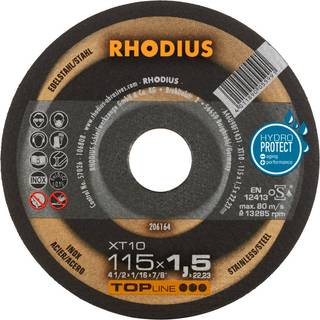 RHODIUS Skæreskive XT 10 Ø115 mm 5 x 22,23 mm 50 stk. (206164)