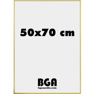 Ramme Aluminum Gold 50x70 cm