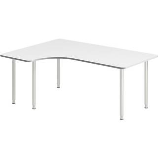 Skrivebord DNA, Hvid 1800x1200 mm Venstre I-ben/Alugrå