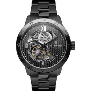 Dante II | Sort Skelet Ur med Kulfiber Urskive