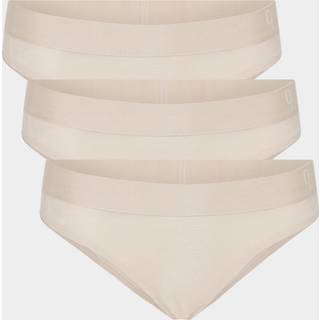 3 par creme bambus tai trusser til damer, S