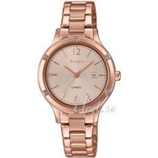 Casio SHE-4533PG-4AUER Sheen Rosa guldfarvet/Rosaguldtonet stål Ø30 mm