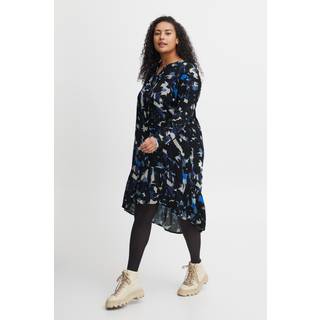 Fransa Plus Size Selection FPHELENA Kjole - Blå - Str 50 - Damer