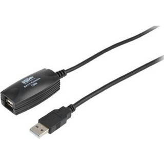 Prokord Usb-kabel 5m. Usb A Usb A Sort