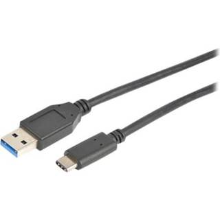 Prokord Usb-kabel 0.5m. Usb A Usb C Sort