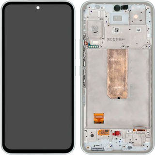 Samsung Galaxy A54 5G (A546B) OLED Skærm med ramme (Hvid) (Original)