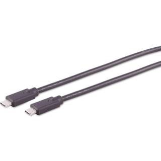 USB-C til USB-C PD kabel - 5A/20V/100W - Sort - 4 m