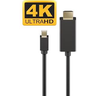 Goobay Mini DisplayPort 1.2 til HDMI kabel - 4K/60Hz - 1 m