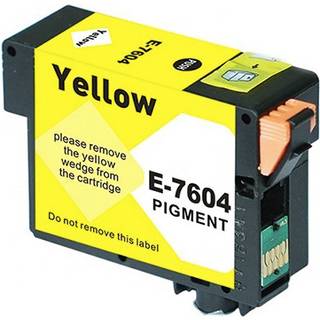 Kompatibel blækpatron Epson T7604 - C13T76044010 gul 29,5 ml