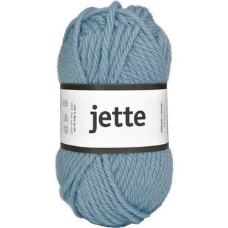 Järbo Jette 06 Sky blue Indhold:100% ubehandlet ren uld Vægt/længde: 50 g = ca. 50 meter Anbefalede pinde: 7 mm Strikkefasthed: 10 x 10 cm = 12 m x 18 p Vask:Håndvask.