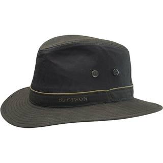 Stetson Ava Traveller Waxed Cotton hat, brun-2XL