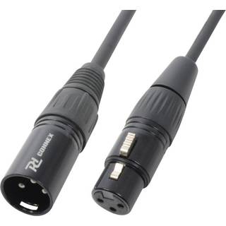 Kabel "god kvalitet" XLR-han til XLR-hun, sort 6m TILBUD NU kvinde mand