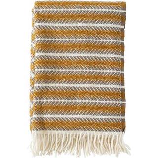 Klippan Yllefabrik Oscar Plaid 130x200 Cm Amber - Plaider & Tæpper Lammeuld Multi - 2165-01