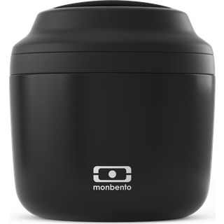 Monbento - Isoleret frokostboks MB Element Black Onyx - Airtight og isoleret bentokasse perfekt til arbejde/vandreture/udendørs sport