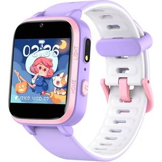 Vandtæt Smartwatch Y90 Pro med Dobbelt Kamera til Børn - Lilla