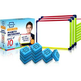 Scribbledo 10 Pack Magnetic Dry Erase Board for Kids Whiteboard 9 X12 inkluderer White Board til b?rn, der skriver l?ring og tegning kunstuddanne