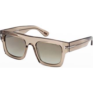 Tom Ford FT0711 FAUSTO 47Q 53 Solbriller Mænd Brun - Clear Brown - 53mm