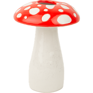 DOIY- Vase - Amanita, Large (Rød) – 13.5 x 13.5 x 19 cm