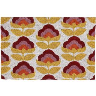 Dørmåtte med blomster