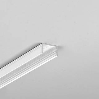 2m aluprofil UNI14 BC3/Y - Hvid lakeret, påbygning, LED skinne