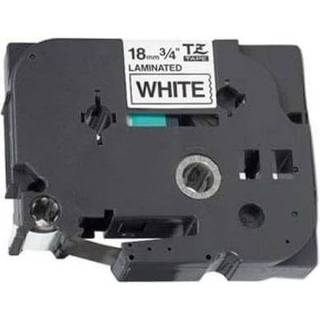 Kompatibel - Sort tekst / hvid tape - 18mm x 8m - TZe-241 Brother tape