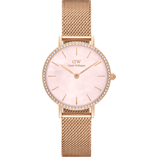 Daniel Wellington DW Watch Petite Lumine Bezel Melrose Pink MOP 28mm Rose Gold