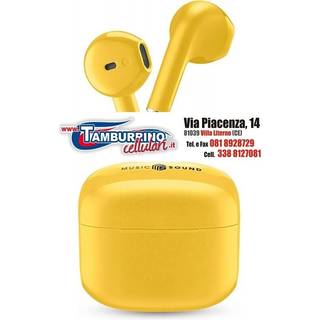 Music Sound Swag TWS trådløse in-ear høretelefoner - gul<BR>