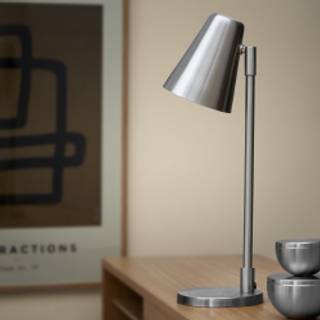 Bordlampe Ramo - børstet stål