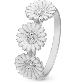 Christina Jewelry Triple Marguerite ring i sølv - Str. 49