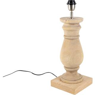 Country bordlampe uden skygge naturligt træ - Catnip