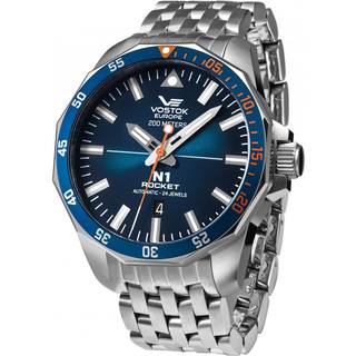 Vostok Europe NH35A-225A615B Herren-Automatikuhr Rocket N-1 Stahl/Blau
