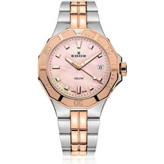 Edox 53020-357RM-ROR Delfin Diver Damenuhr 38mm 20ATM