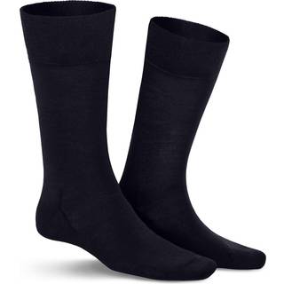KUNERT Men Herren Socken blau Merinowolle unifarben