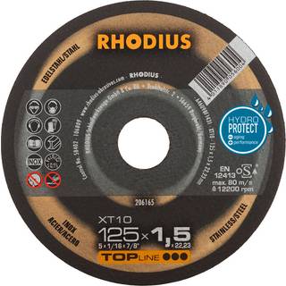 RHODIUS Skæreskive XT 10 Ø125 mm 5 x 22,23 mm 50 stk. (206165)