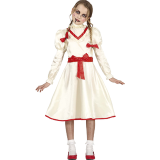 Verfluchte Puppe Halloween Kostüm Kinder L (7-9 Jahre)