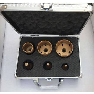 Diatech diamant fliseborsæt i alubox, Ø20-35-38-43-50-60 mm