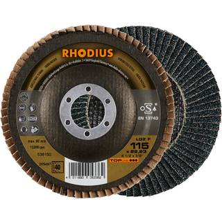 RHODIUS Lamelskive LGZ F Ø125mm 22,23mm 10stk. (205446)