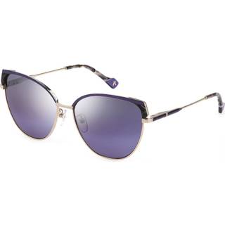 Yalea SYA082 492X 59 Solbriller Kvinder Guld - Purple Gold - 59mm
