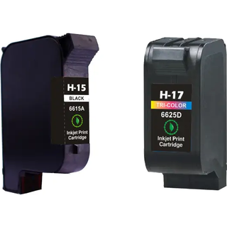 Kompatible blækpatroner HP 15 - 17 - C6615DE, 2 stk. rabatpakke 85 ml