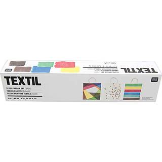 Textilfarben basic 6x40ml - Basic Bunt