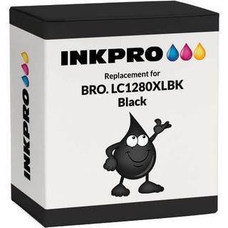 Brother LC1280BK sort XXL blækpatron - Kompatibel