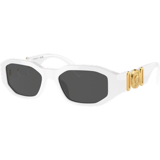 Versace Børn VK4429U 314/87 Solbriller Acetat Hvid Grå Geometrisk Normal